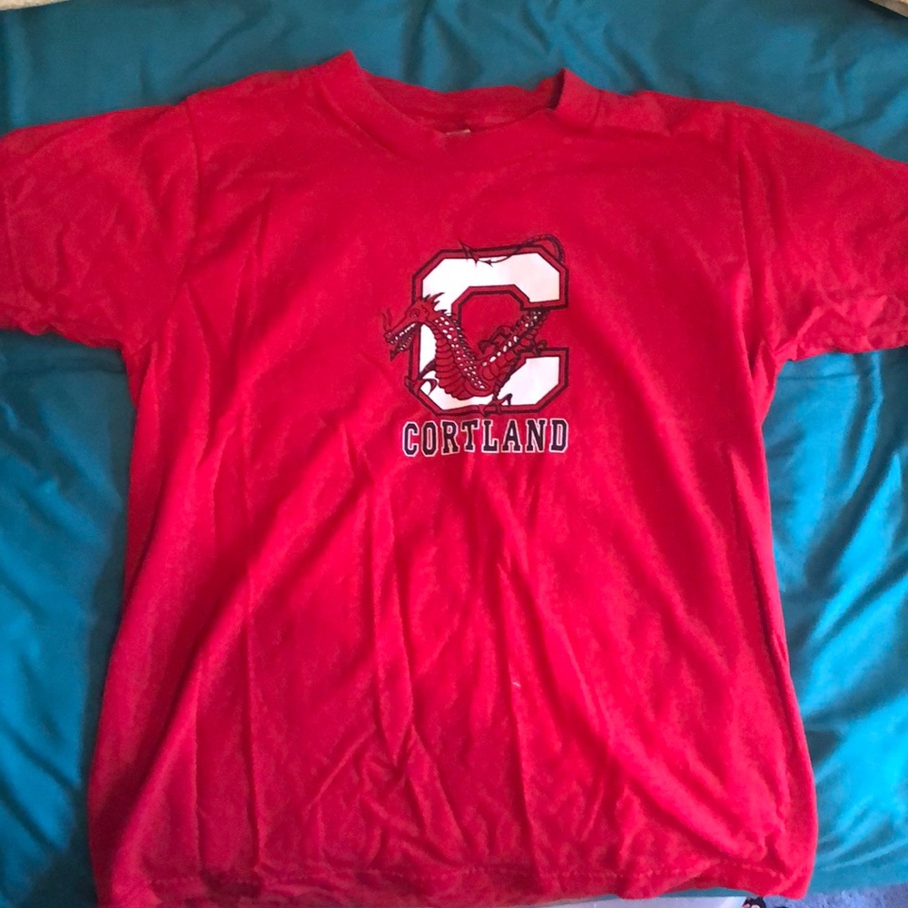 Red SUNY Cortland College Tshirt